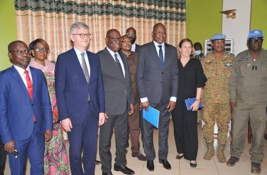 Jean-Pierre LACROIX en visite à Bangui a réaffirmé la détermination de son organisation à soutenir le Gouvernement centrafricain